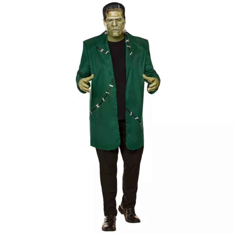 Adult Frankenstein Costume - Universal Monsters BLACK AND GREEN ADULT SMALL