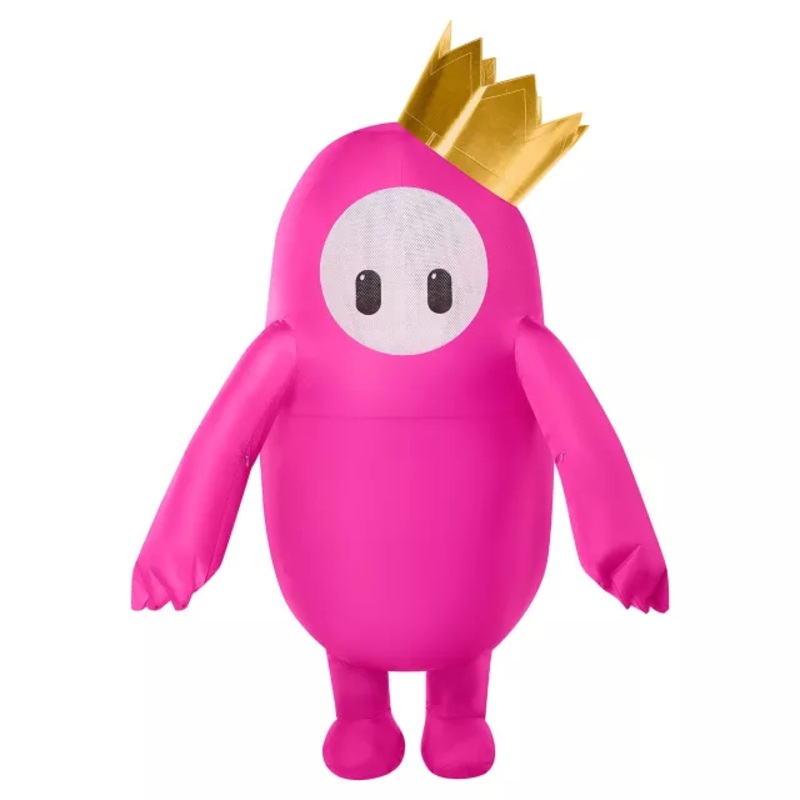 Adult Pink Fall Guys Inflatable Costume PINK ONE SIZE FITS MOST