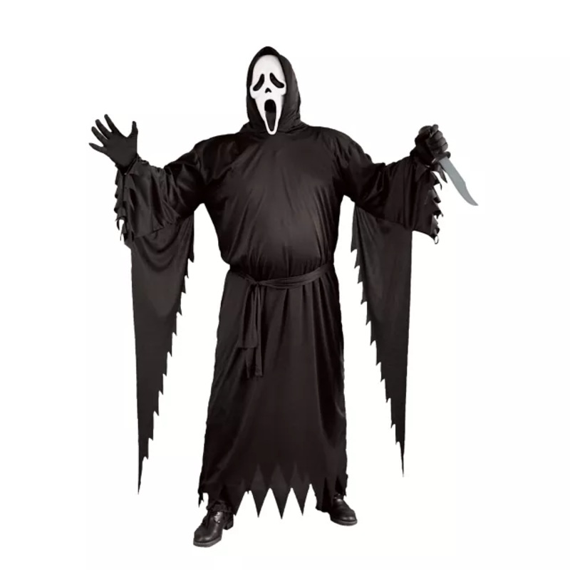 Adult Plus Size Ghost Face Costume BLACK PLUS SIZE