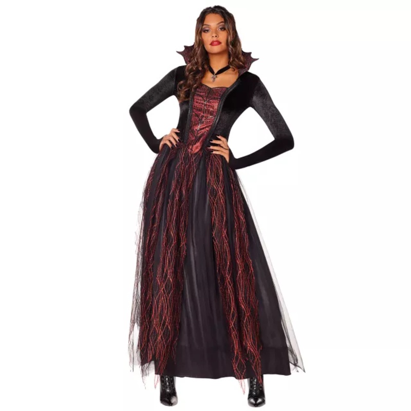 Adult Queen of the Underworld Costume RED ADULT SMALL