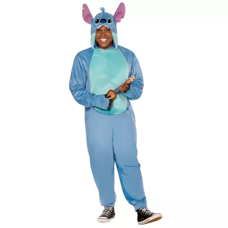 Adult Stitch Plus Size Jumpsuit Costume - Lilo & Stitch BLUE 2X