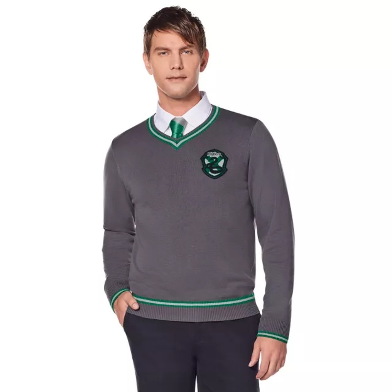 Adult Syltherin Sweater - Harry Potter GRAY ADULT MEDIUM