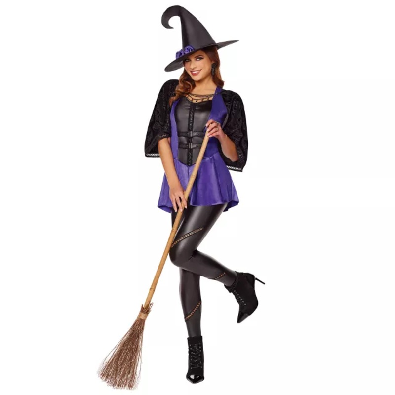Adult Wicked Spell Caster Witch Costume BLACK ADULT SMALL