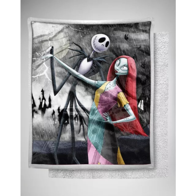 Always Together Sherpa Fleece Blanket - The Nightmare Before Christmas MULTI-COLOR 48 IN X 60 IN
