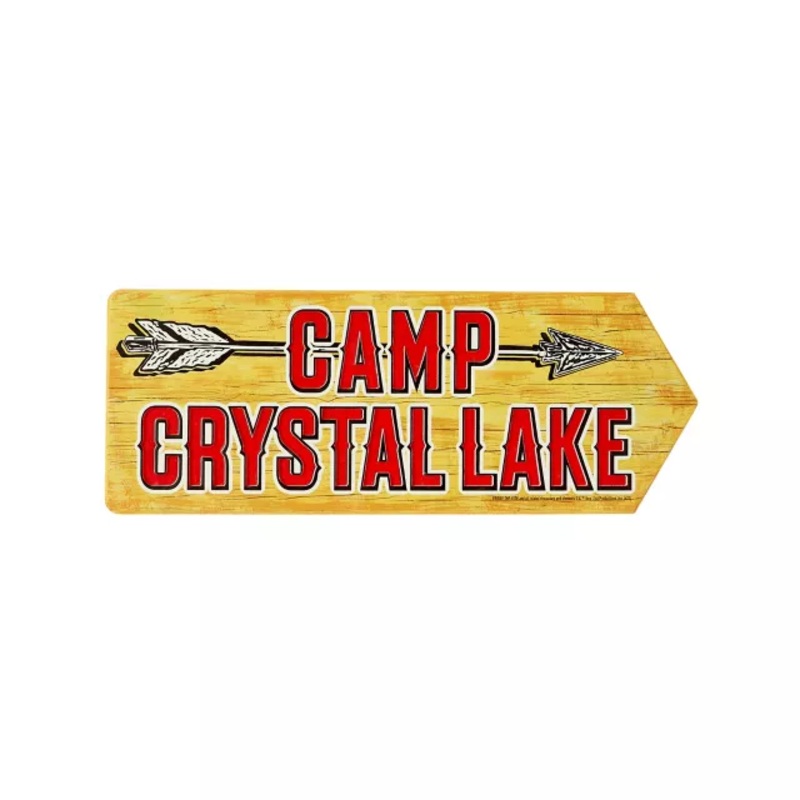 Arrow Camp Crystal Lake Sign - Friday the 13th MULTI-COLOR 24 INCH