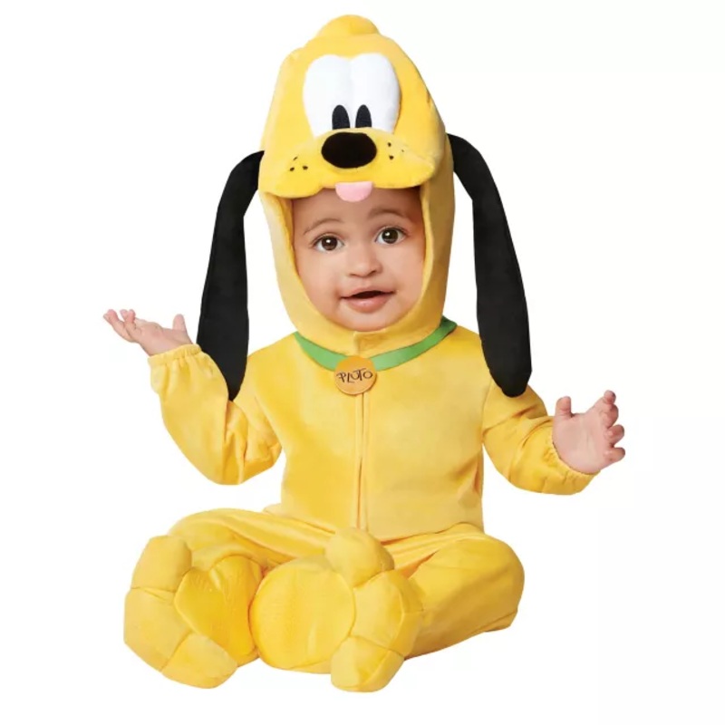 Baby Pluto Costume - Mickey and Friends YELLOW 0 TO 6 MONTHS
