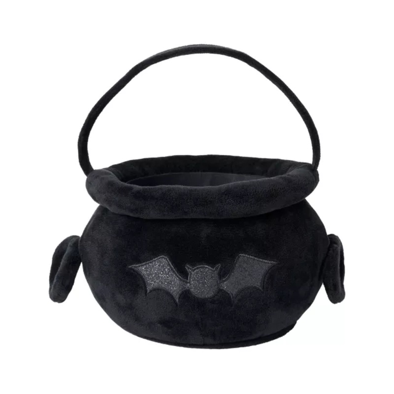 Bat Cauldron Plush Treat Bucket