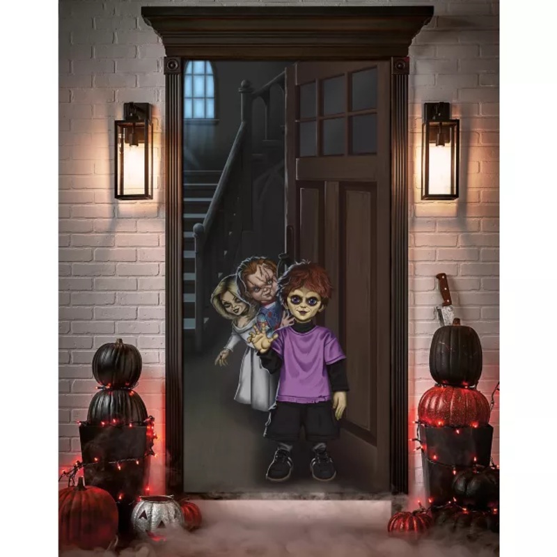 Chucky Family Door Cover MULTI-COLOR ONE SIZE FITS MOST