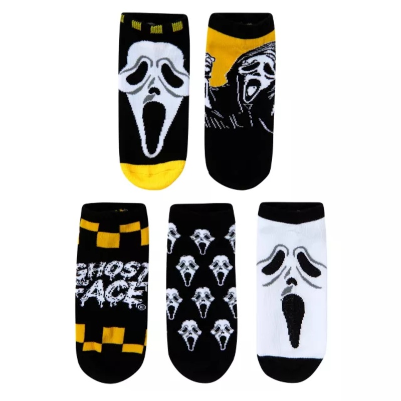 Ghost Face No Show Socks - 5 Pack MULTI-COLOR ONE SIZE FITS MOST