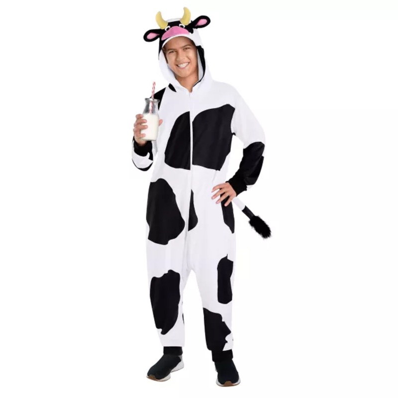 Kids Cow Jumpsuit BLACK AND WHITE CHILD EXTRA SM