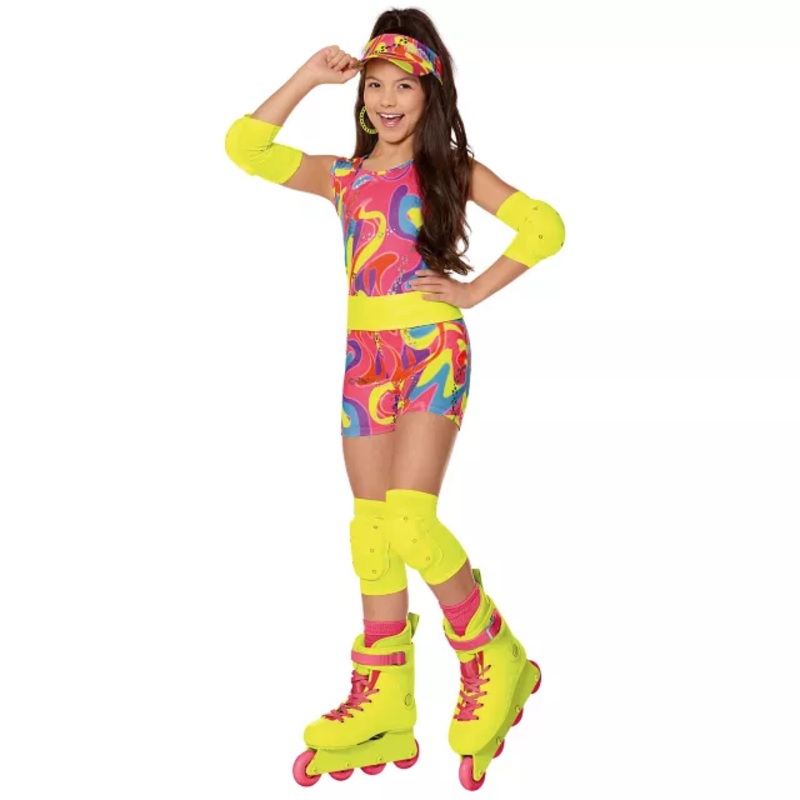 Kids Skating Barbie Costume - Barbie the Movie MULTI-COLOR CHILD EXTRA SM