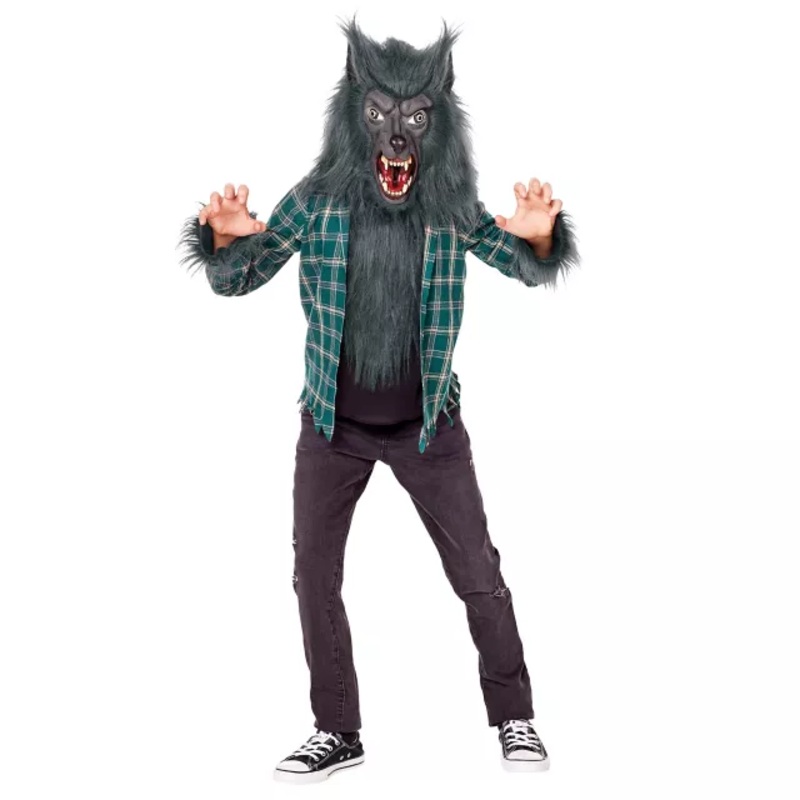 Kids Underworld Werewolf Costume GREEN CHILD MEDIUM