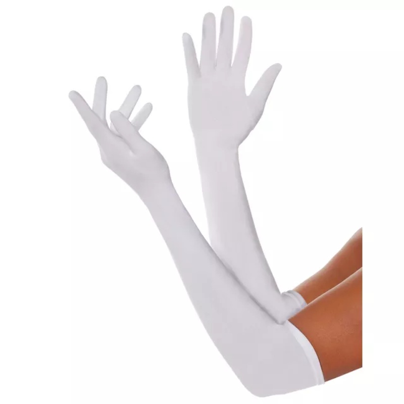 Long White Gloves WHITE ONE SIZE FITS MOST
