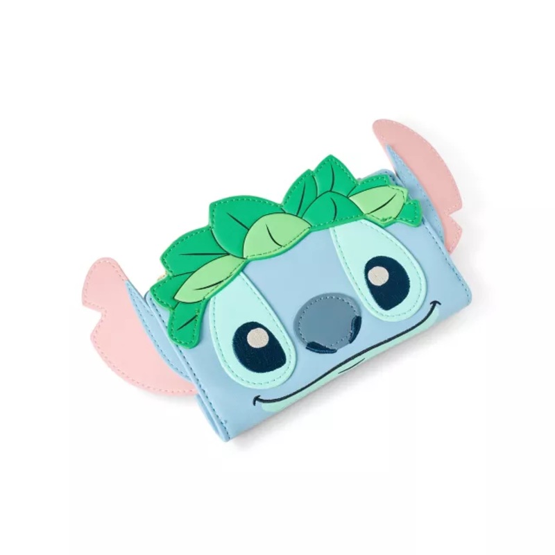 Loungefly Luau Stitch Zip Wallet - Lilo & Stitch BLUE