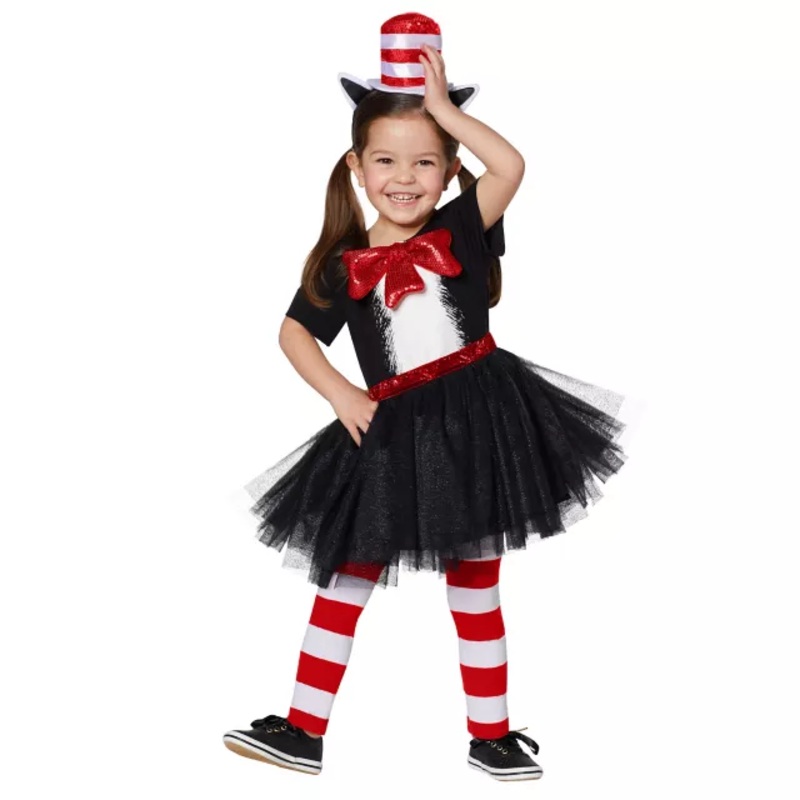 Toddler Cat In The Hat Dress Costume - Dr. Seuss  2T