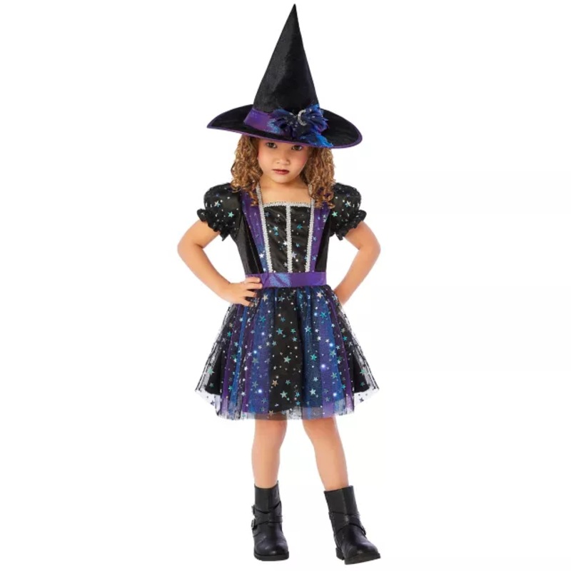 Toddler Enchanted Light-Up Witch Costume BLACK 3T - 4T
