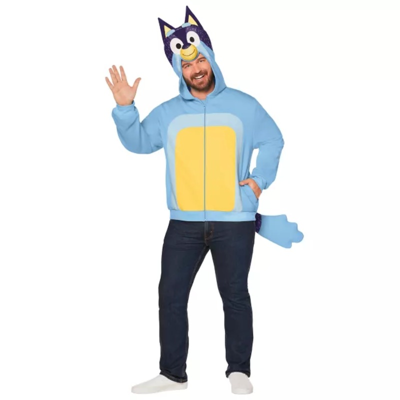 Adult Bandit Costume Top - Bluey BLUE 2X