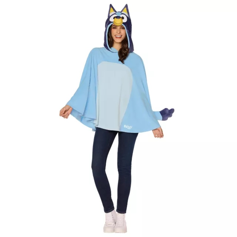 Adult Bluey Costume Top BLUE ONE SIZE FITS MOST