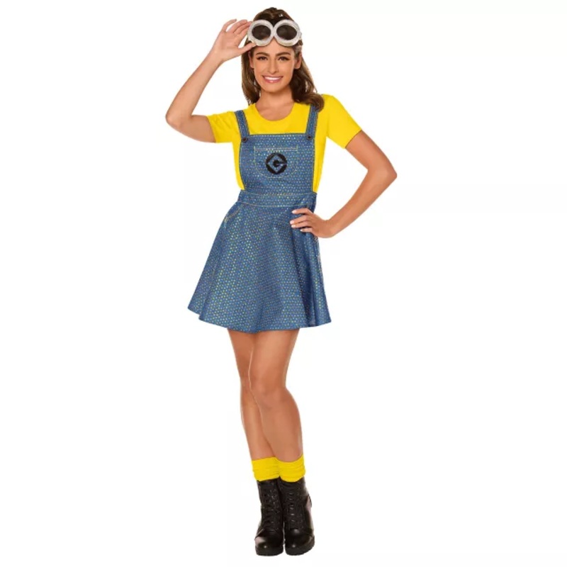 Adult Minions Bling Dress Costume YELLOW ADULT EX SMALL