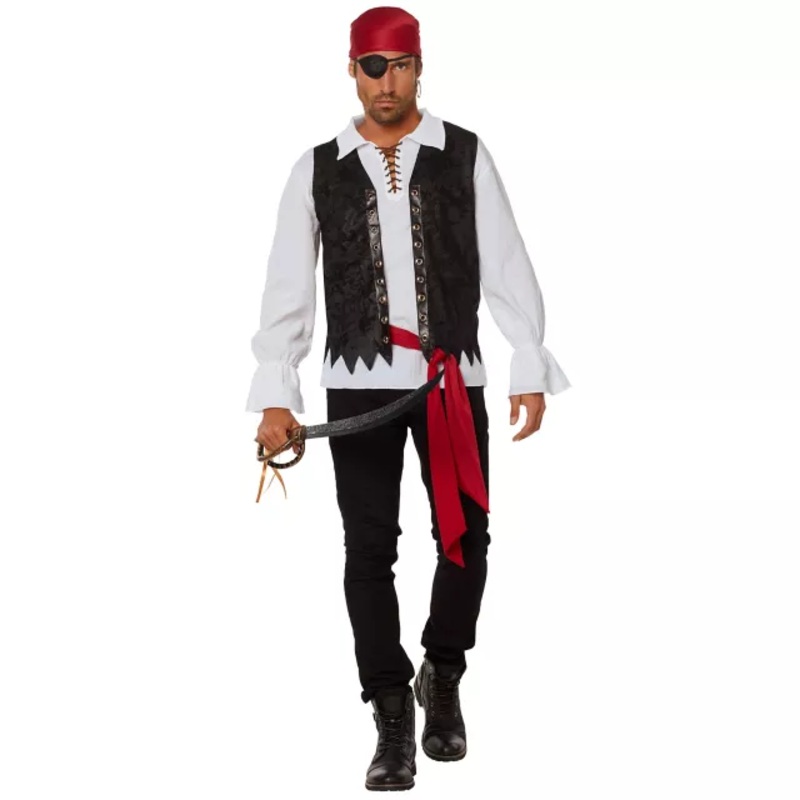 Adult Pirate Costume Kit MULTI-COLOR SMALL/MEDIUM