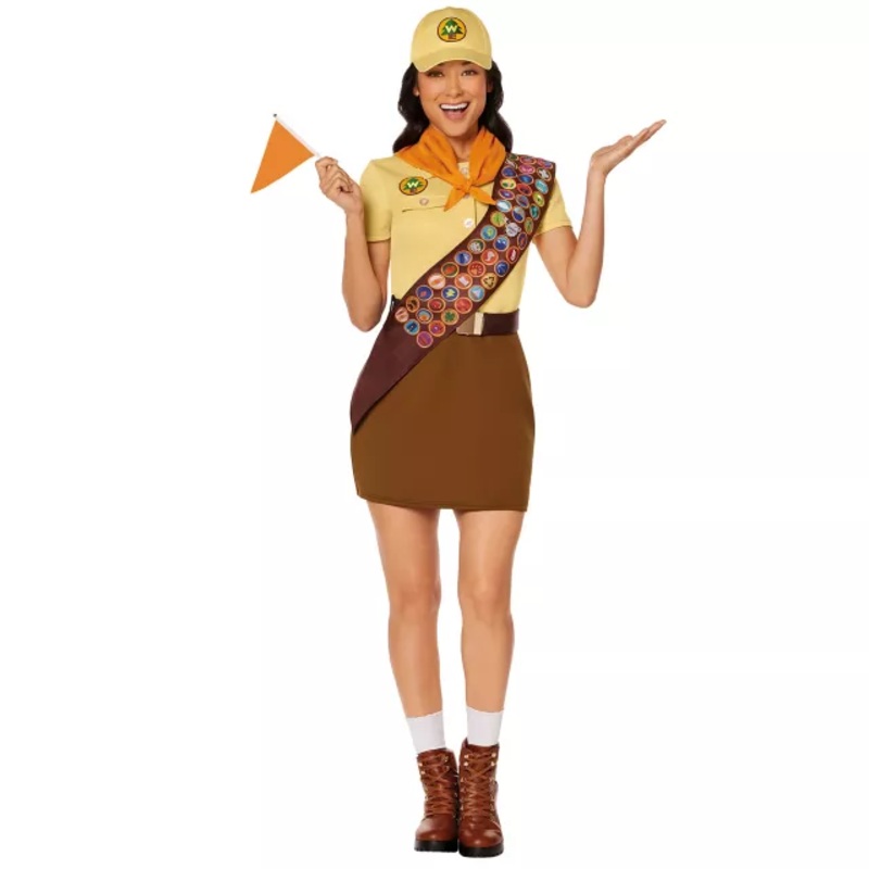 Adult Russell the Wilderness Explorer Costume - Up YELLOW ADULT EX SMALL