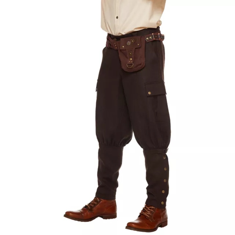 Adult Steampunk Pants BROWN ADULT SMALL
