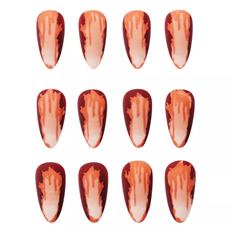 Bloody Zombie Press On Nails RED ONE SIZE FITS MOST