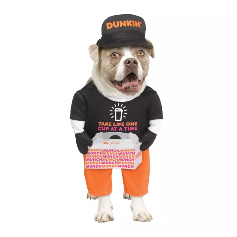 Dunkin' Pet Costume PINK GENERAL SMALL