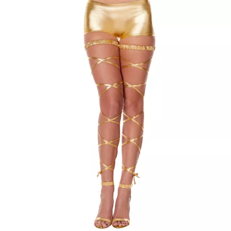 Goddess Gold Leg Wraps GOLD ONE SIZE FITS MOST