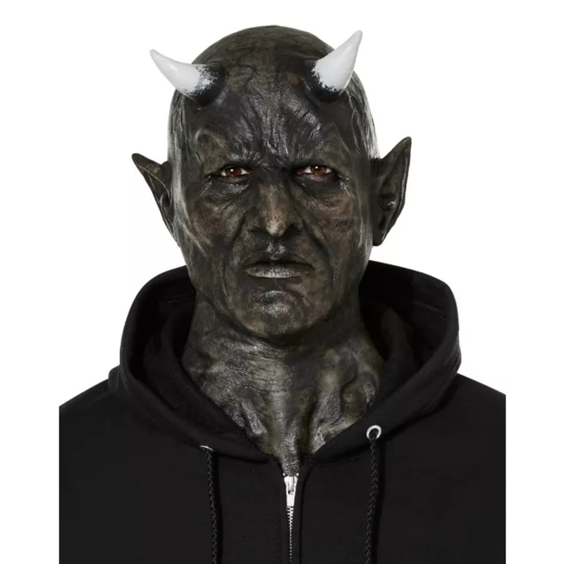 Hyper Realistic Mephistopheles Mask BLACK ONE SIZE FITS MOST
