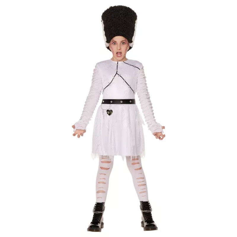Kids Bride of Frankenstein Costume - Universal Monsters WHITE CHILD SMALL