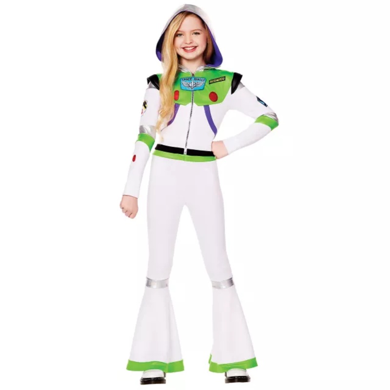Kids Buzz Lightyear Jumpsuit Costume - Toy Story GREEN/WHITE CHILD SMALL
