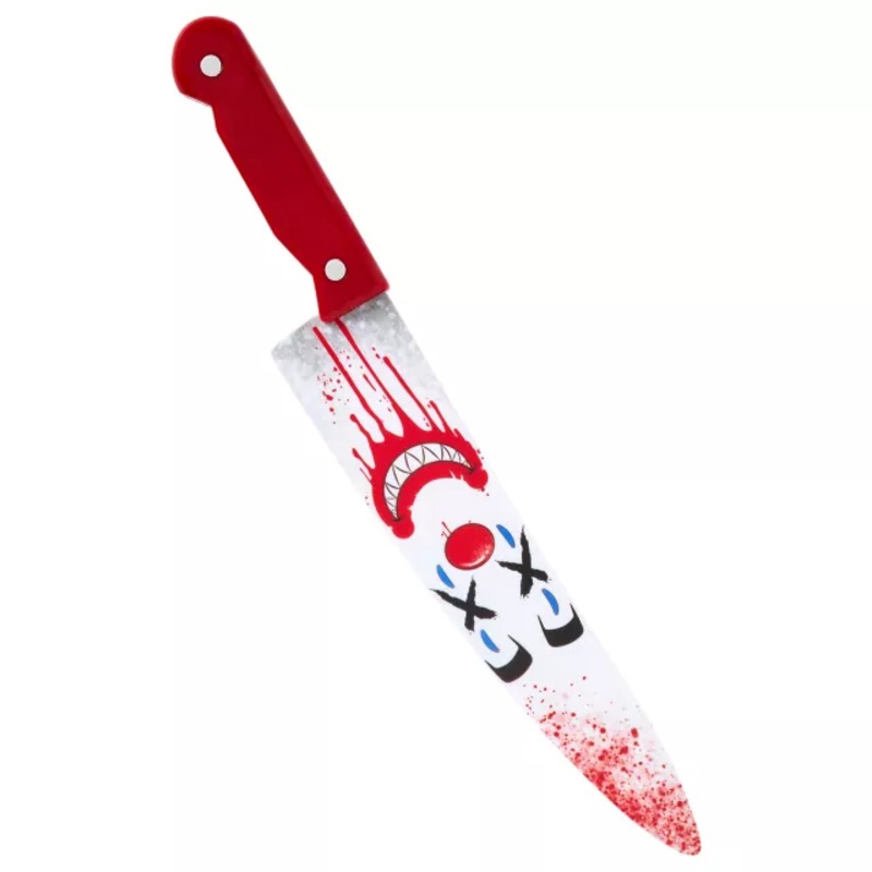 Kids Killer Clown Knife Prop RED/WHITE/BLACK