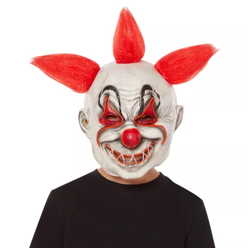 Kids Light-Up Krazy Clown Mask  CHILD ONE SIZE