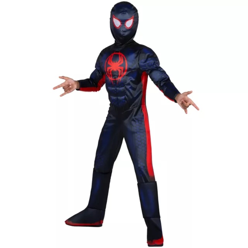 Kids Miles Morales Costume Deluxe - Spider-Man BLACK CHILD SMALL
