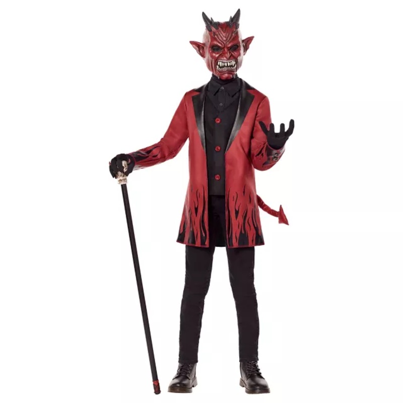 Kids Sinister Devil Costume RED CHILD MEDIUM