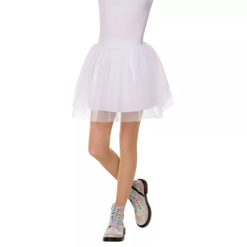 Kids White Tulle Skirt WHITE CHILD XS/SM