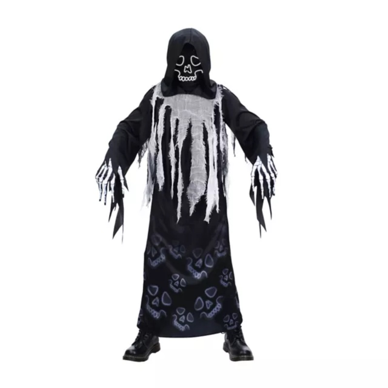Kids Wire Reaper Costume BLACK CHILD SMALL
