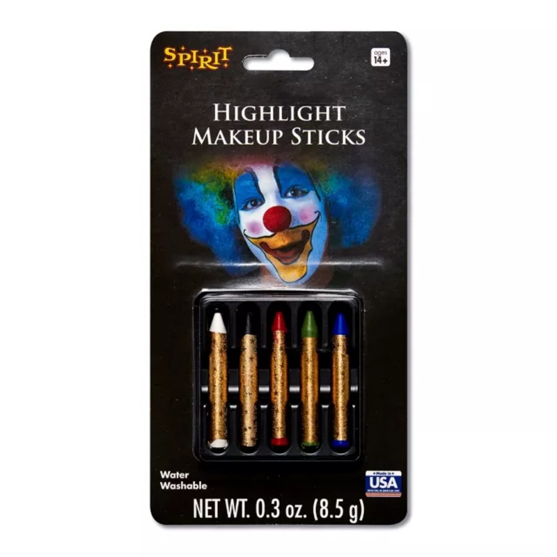 Multi-Pack Highlight Makeup Crayons - 5 Pack MULTI-COLOR