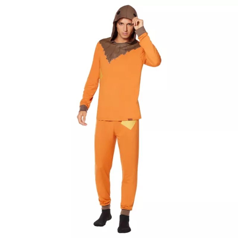 Sam Trick 'r Treat Pajama Set ORANGE ADULT EX SMALL