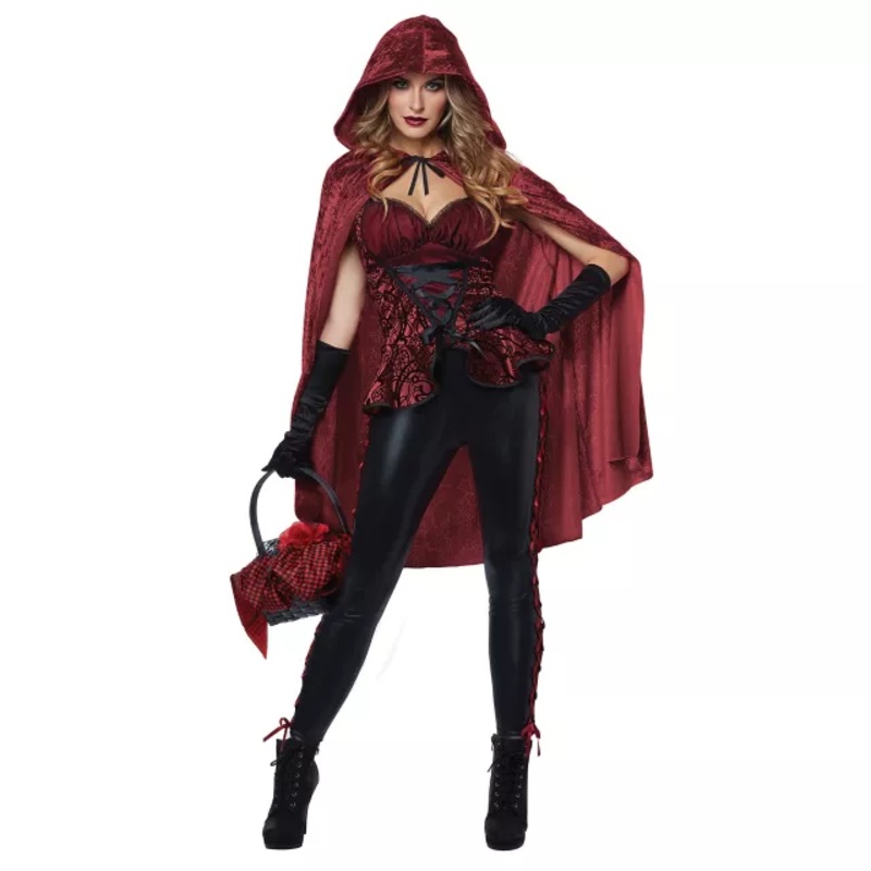 Adult Big Bad Red Costume BLACK AND RED ADULT SMALL