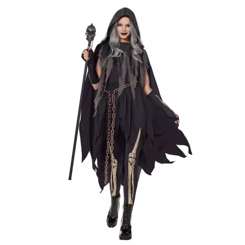 Adult Dark Reaper Dress Costume BLACK ADULT SMALL