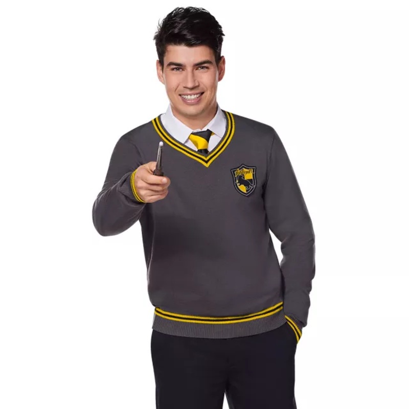 Adult Hufflepuff Sweater - Harry Potter GRAY ADULT MEDIUM