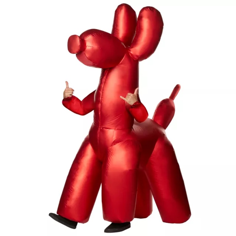 Adult Inflatable Balloon Animal Costume RED ONE SIZE FITS MOST