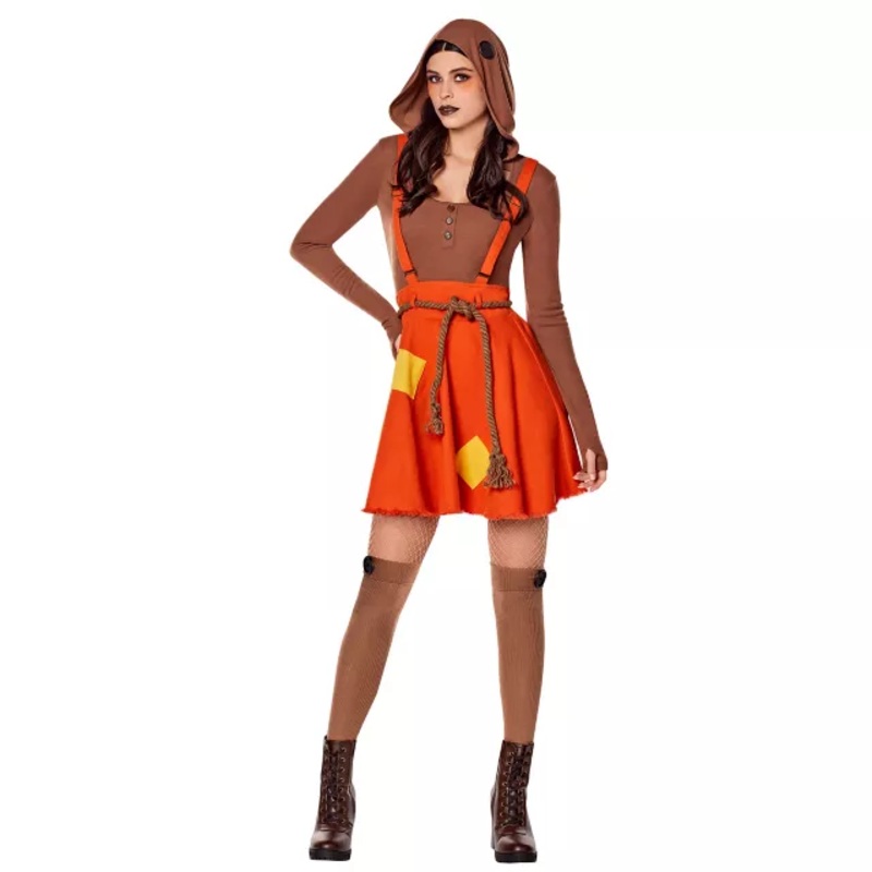 Adult Sam Dress Costume - Trick 'r Treat BROWN ADULT SMALL