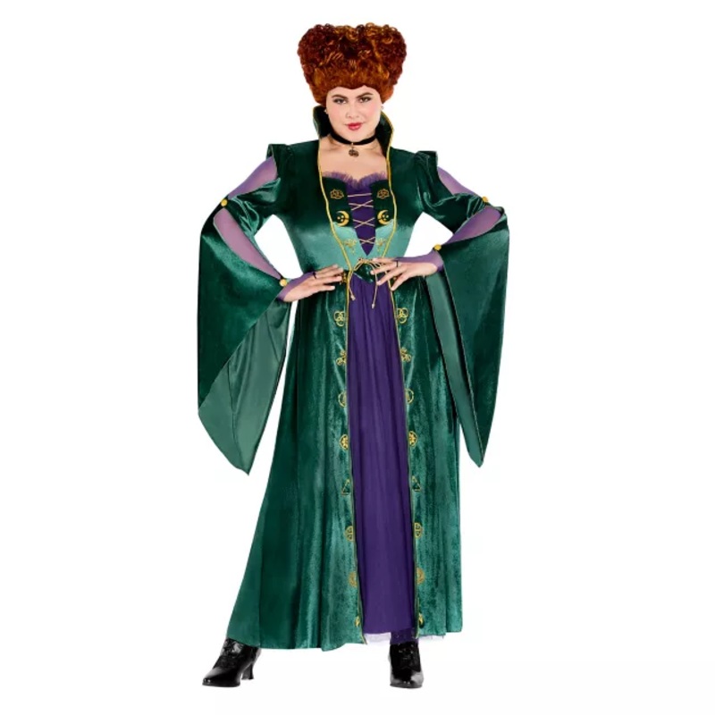 Adult Winifred Sanderson Plus Size Costume - Hocus Pocus GREEN 1X