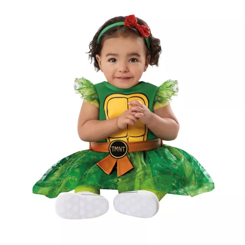 Baby Teenage Mutant Ninja Turtle Dress Costume GREEN 0 TO 6 MONTHS