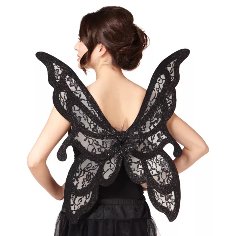 Black Butterfly Wings BLACK ONE SIZE FITS MOST