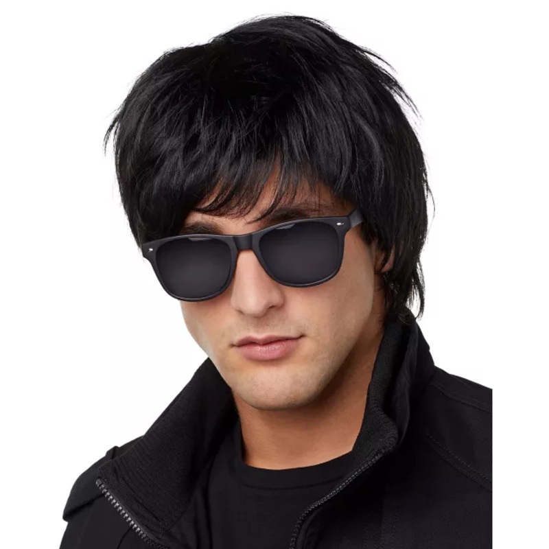 Black Surfer Wig BLACK ONE SIZE FITS MOST