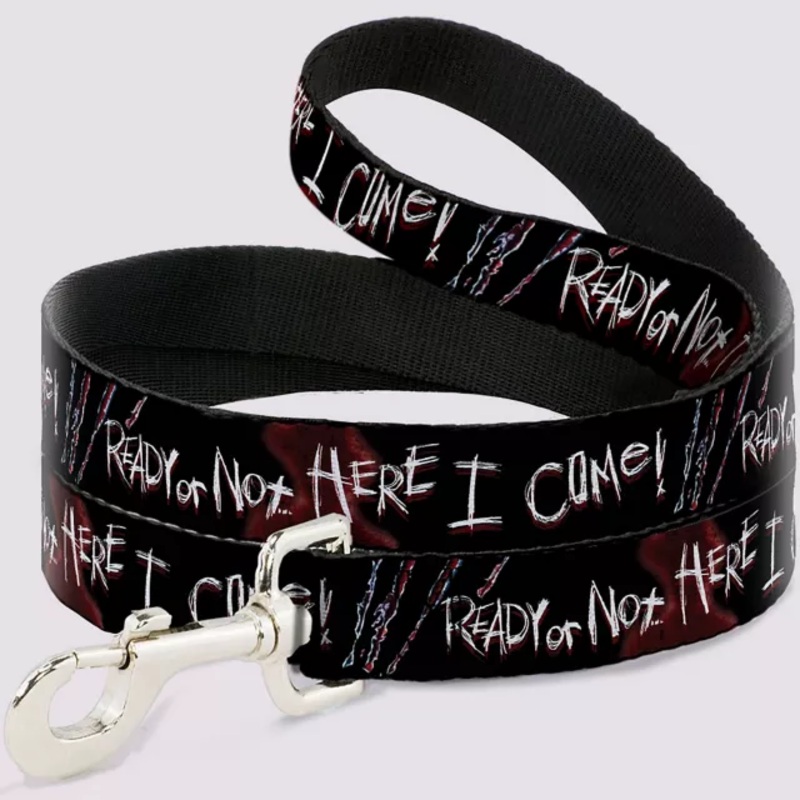 Buckle-Down A Nightmare on Elm Street Dog Leash BLACK AND RED ONE SIZE FITS MOST